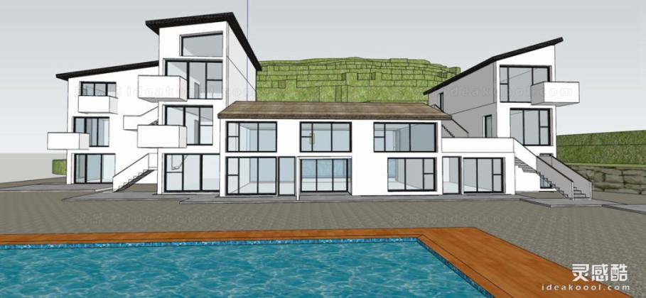 现代酒店民宿建筑丨