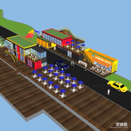 游艇码头配套集装箱建筑丨