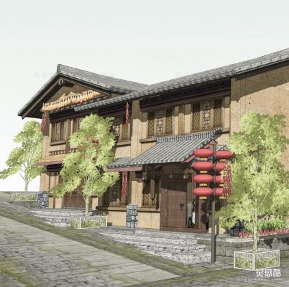 中式民俗古村古镇改造丨