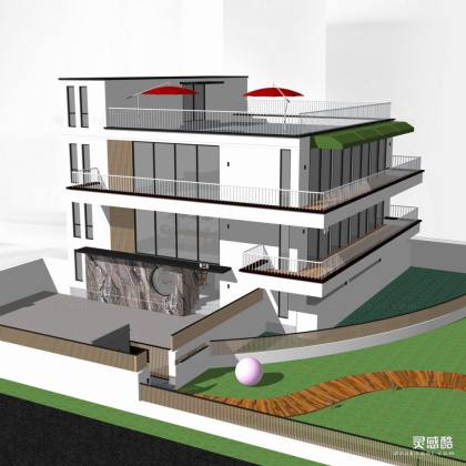 现代酒店民宿建筑丨