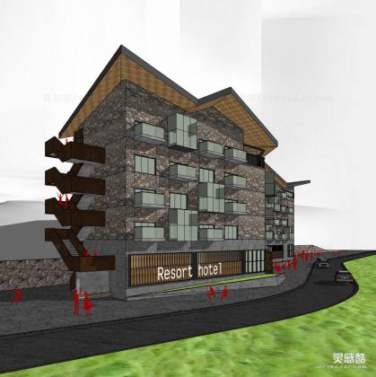 度假酒店建筑丨