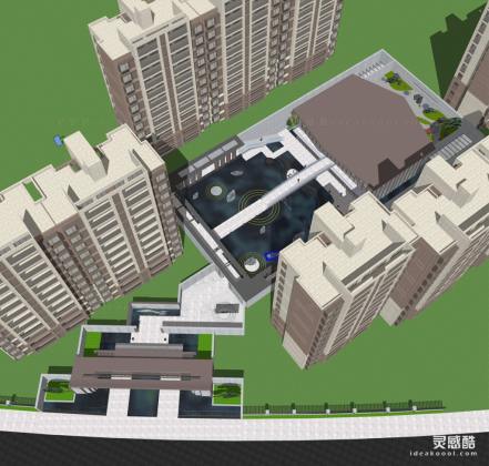 高端售楼处会所 高层住宅建筑+景观丨
