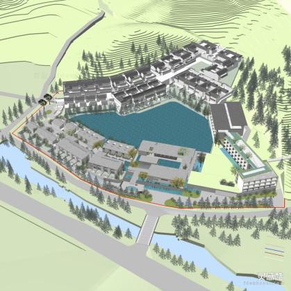 山地轻奢酒店建筑丨