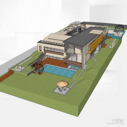 现代酒店会所建筑丨