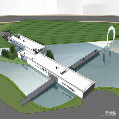 滨水展示中心建筑丨