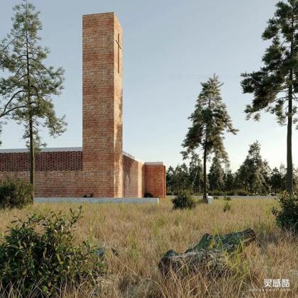 红砖房子教堂建筑丨