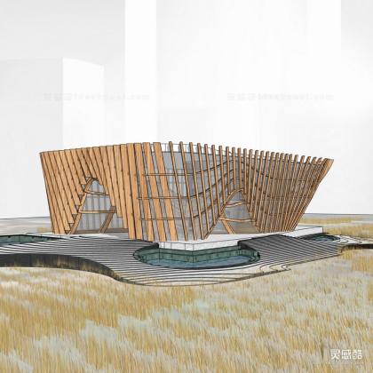现代湿地博物馆建筑丨