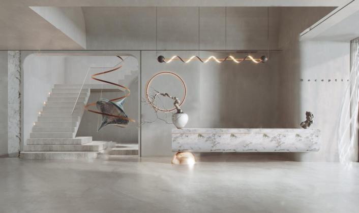 办公空间 前台丨