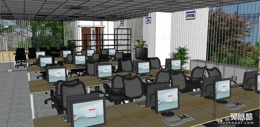 现代简约办公室丨