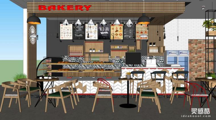工业风西点餐厅丨