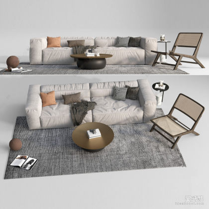 多人沙发 茶几丨