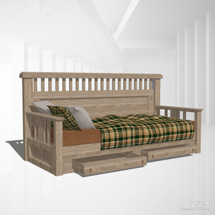 民宿沙发床 单人沙发丨