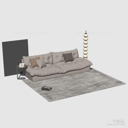 多人沙发 地毯丨