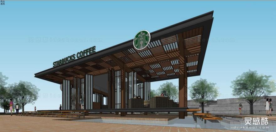 公园休闲咖啡厅 咖啡店丨