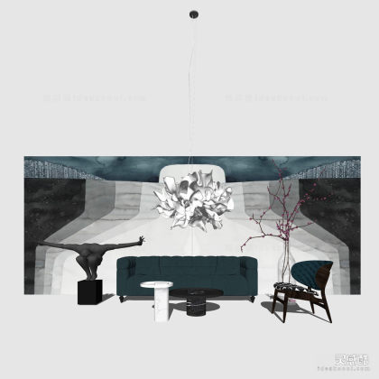 现代轻奢 多人沙发茶几组合丨