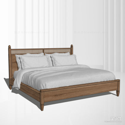 民宿简约双人床丨