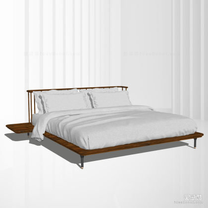 民宿简约双人床丨