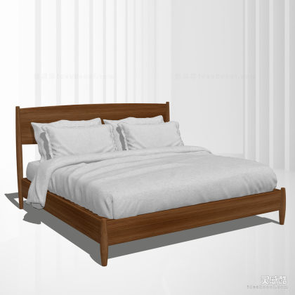 民宿简约双人床丨