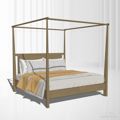 民宿简约双人床丨