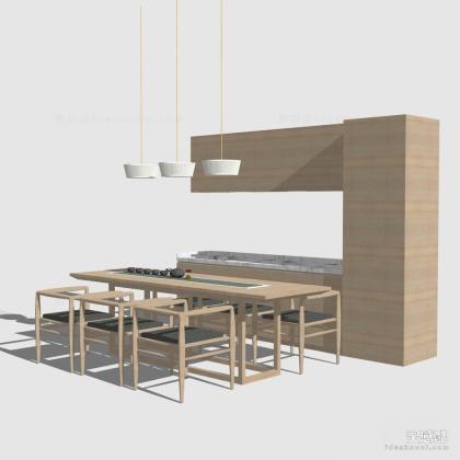 北欧餐桌椅组合 餐椅丨