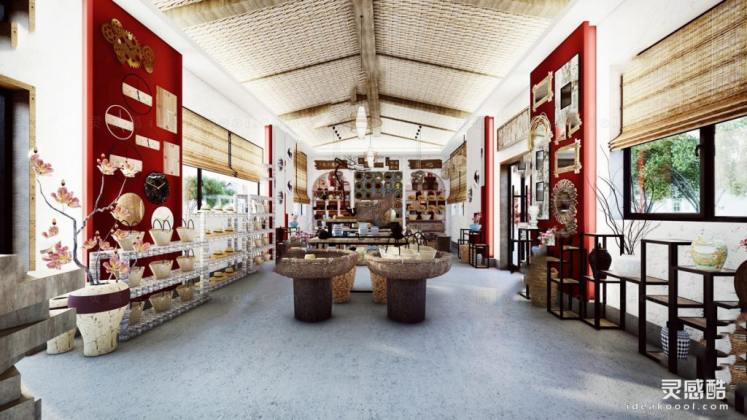 中式风格民宿手工区 民宿空间丨