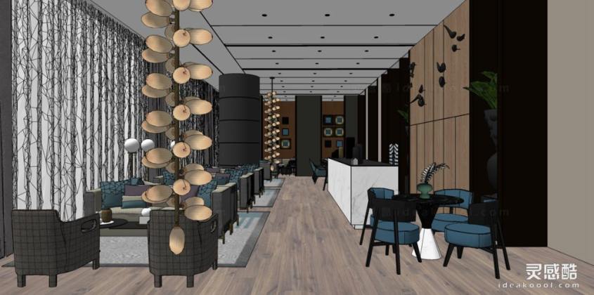 酒店大堂 酒店接待休息空间丨