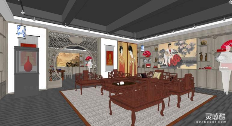 中式家居展厅展馆丨