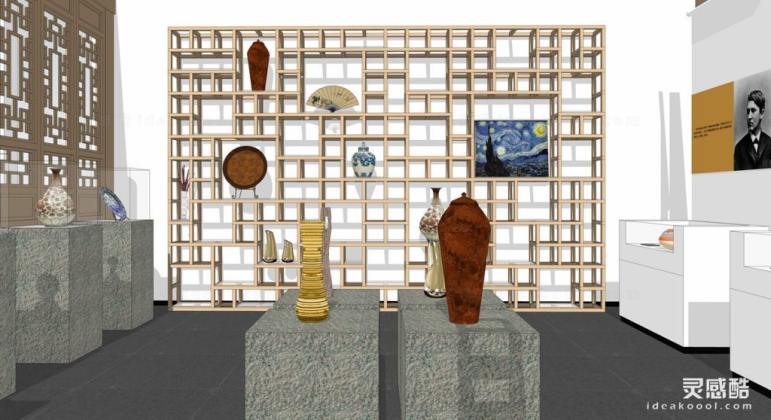 中式展厅展览馆博物馆文化与科技展览馆 展馆丨