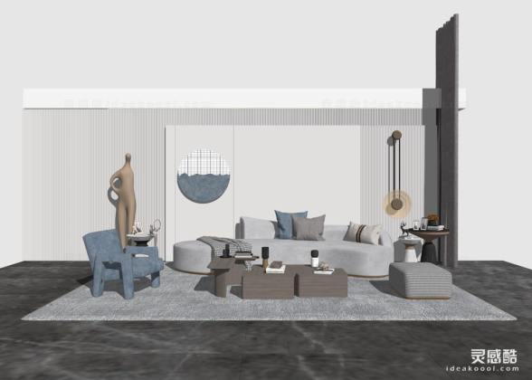 现代客厅 沙发茶几组合丨