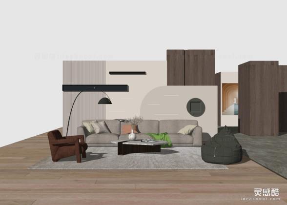 现代客厅 沙发茶几组合丨