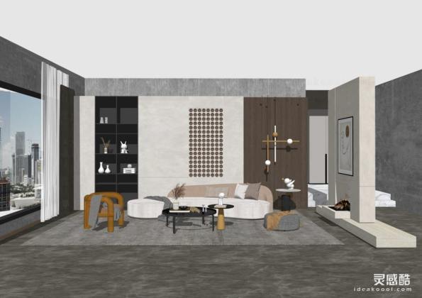 现代家居客厅 沙发茶几组合丨