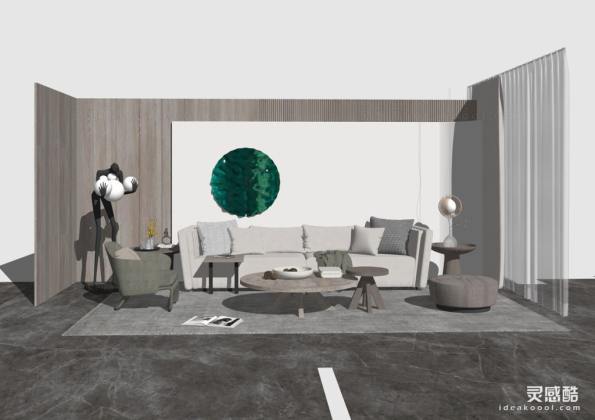 现代家居客厅 沙发茶几组合丨