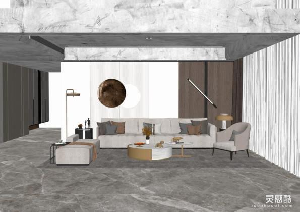 现代家居客厅 沙发茶几组合丨