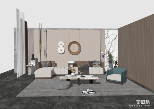 现代客厅 沙发茶几组合丨