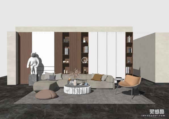 现代客厅 沙发茶几组合丨