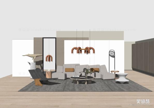 现代客厅 沙发茶几组合丨