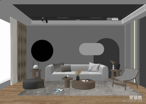 现代客厅 沙发茶几组合丨