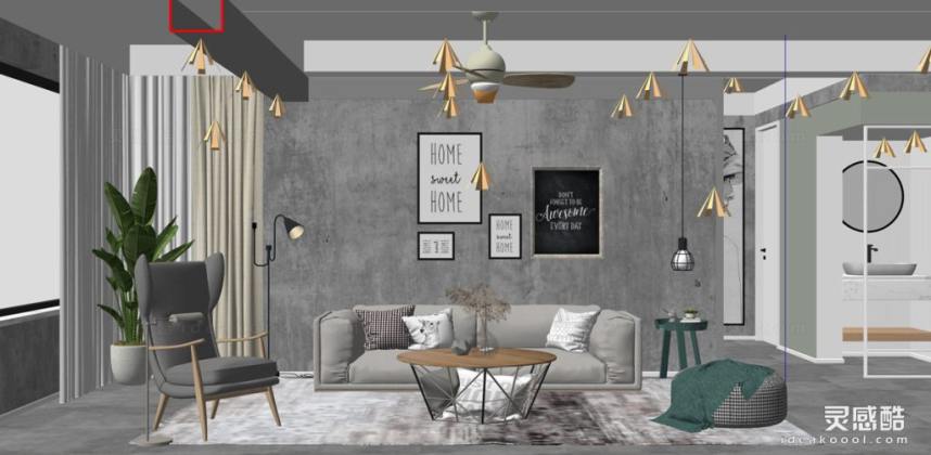 现代客厅 沙发茶几组合丨