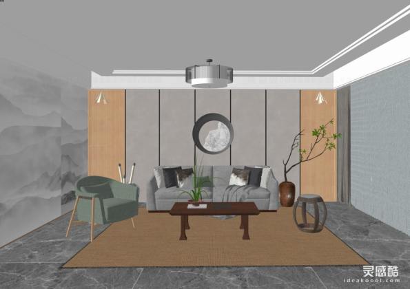 日式客厅 沙发茶几组合丨