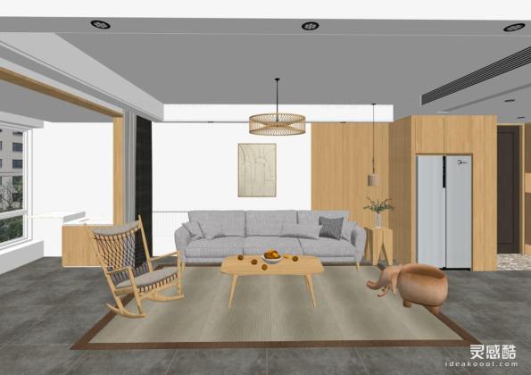 日式客厅 沙发茶几组合丨