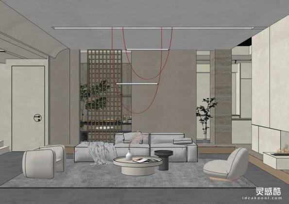 现代客厅 沙发茶几组合丨