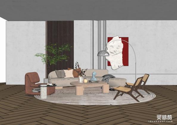 现代客厅 沙发茶几组合丨