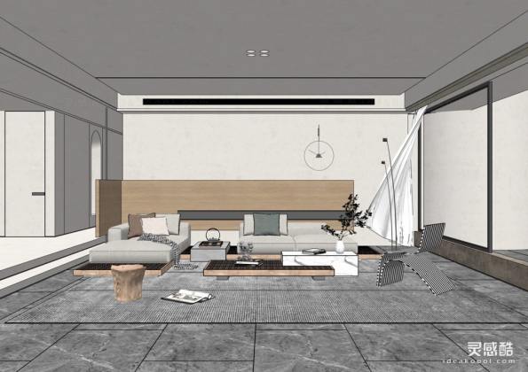 现代客厅 沙发茶几组合丨