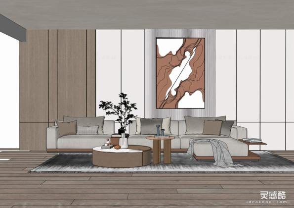 现代客厅 沙发茶几组合丨