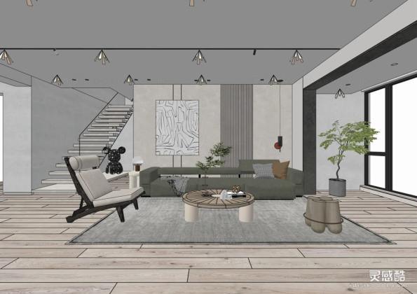 现代客厅 沙发茶几组合丨