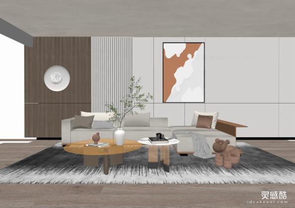 现代客厅 沙发茶几组合丨