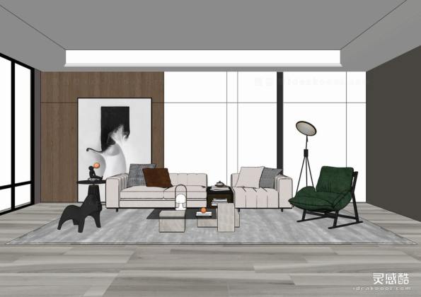 现代客厅 沙发茶几组合丨