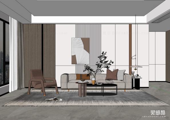 现代客厅 沙发茶几组合丨
