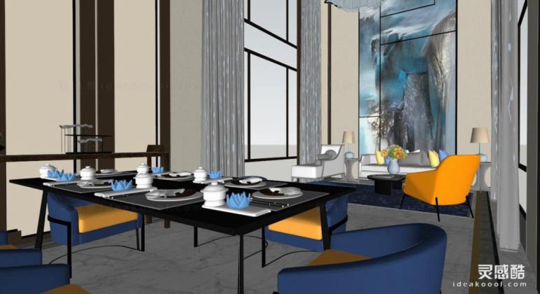 现代客厅 餐厅丨