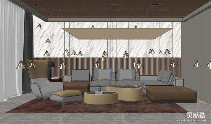 现代客厅 沙发茶几组合丨